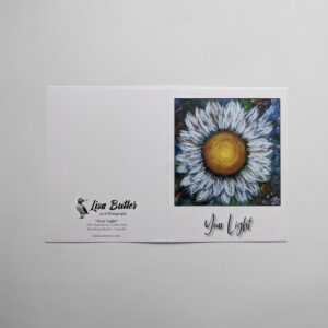 Your light 4.25" x 5.5" Greeting Card