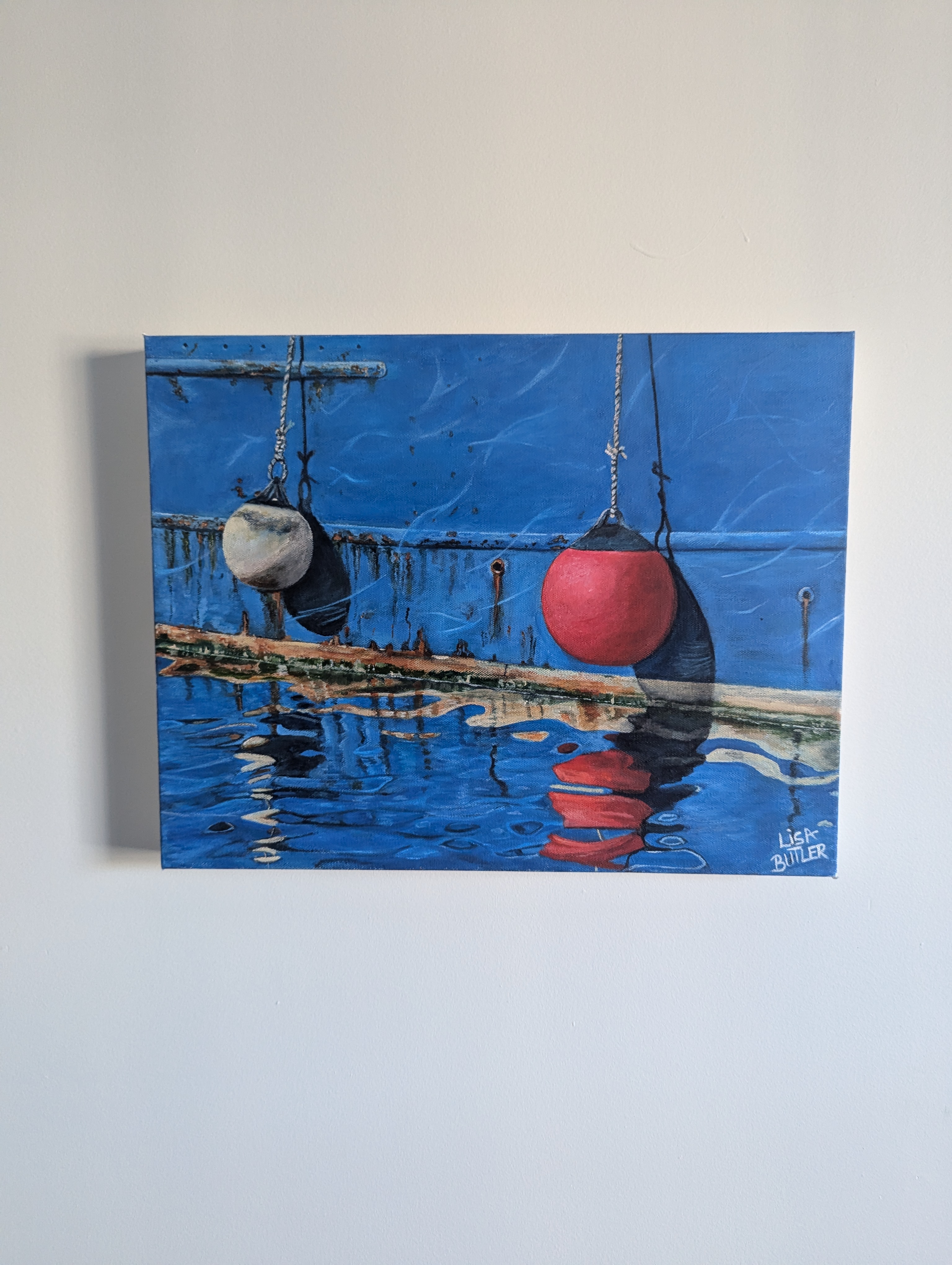 Hangin' Out 14" x 18" Acrylic Painting